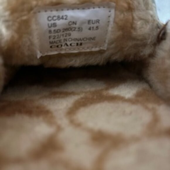 Coach Indoor/Outdoor shearling lined suede driver NWT men\'s Size 8-1/2D